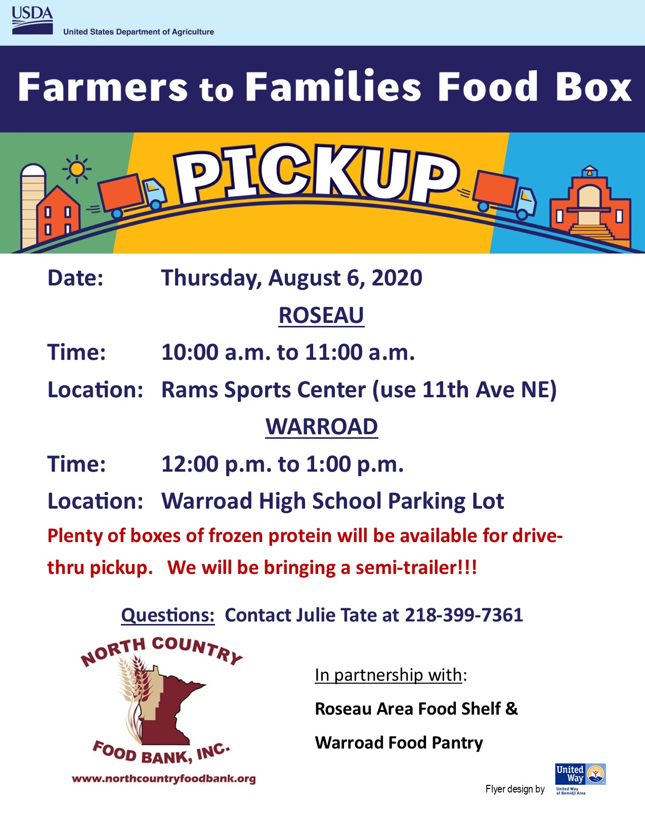 Farmers to Families Food Box Pickup WiLD 102 Radio