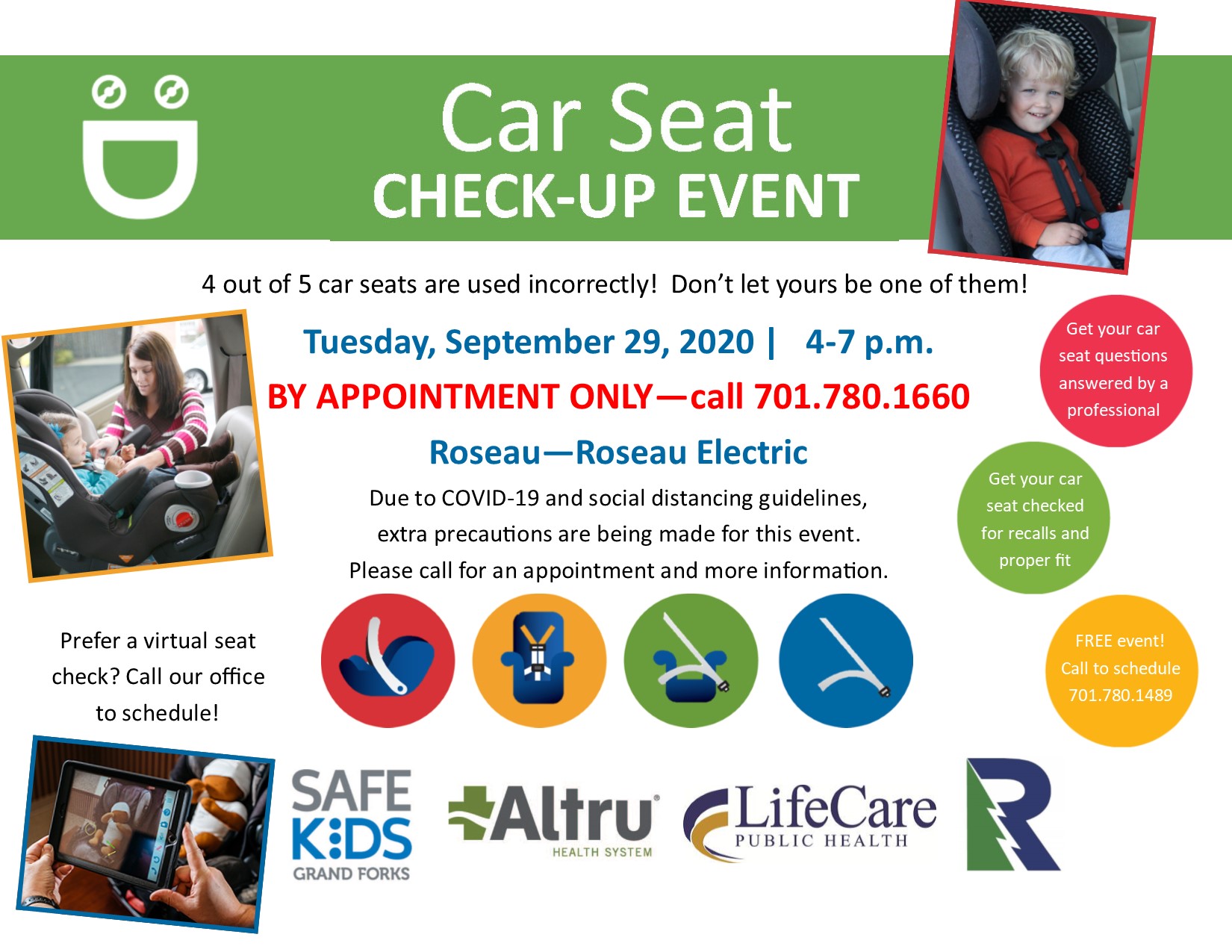 Roseau Car Seat Check Up Event WiLD 102 Radio