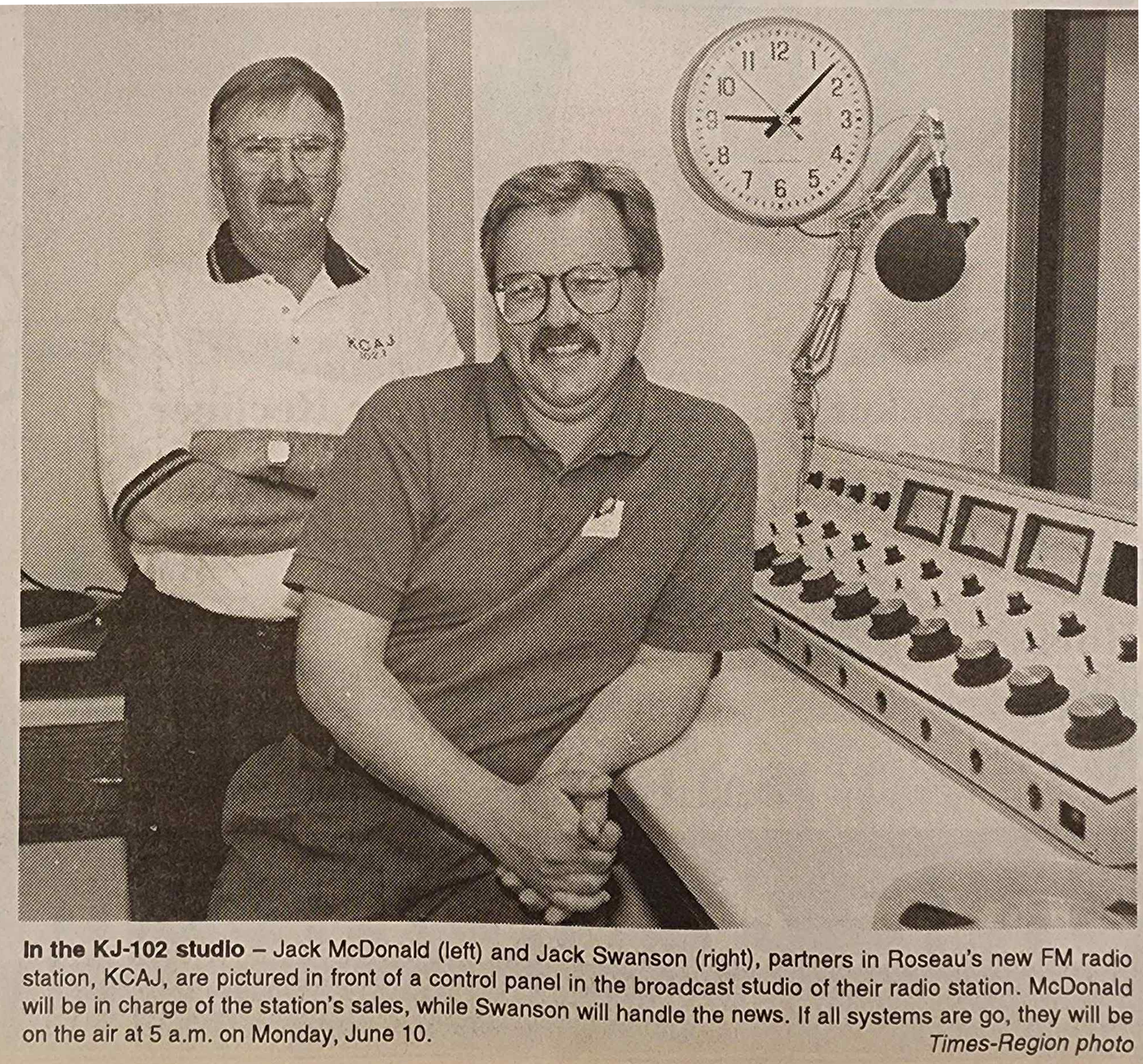 30 Years of Good. Local. Radio with KCAJ-FM in Roseau, Minnesota