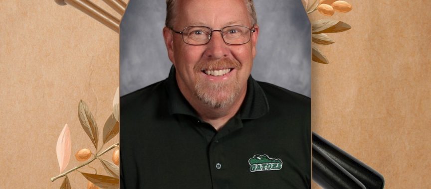 Hall of Fame plaque for the Minnesota Fastpitch Coaches Association featuring a portrait of Kent Christian of BGMR GATORS.
